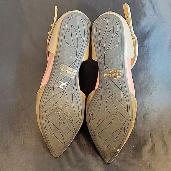 BRAND NEW CHARLOTTE RUSSE POINTED TOE CRISSCROSS STRAP D'ORSAY FLAT SUEDE SHOE - Picture 9 of 15